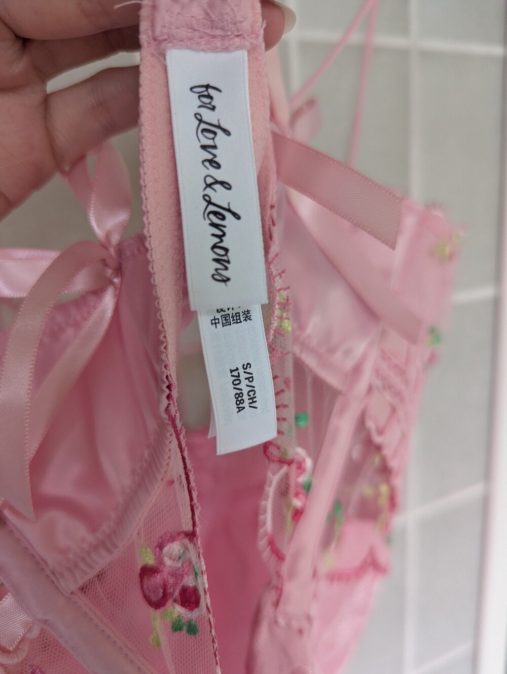 For Love And Lemons Pink Slip Dress Small - Picture 4 of 4